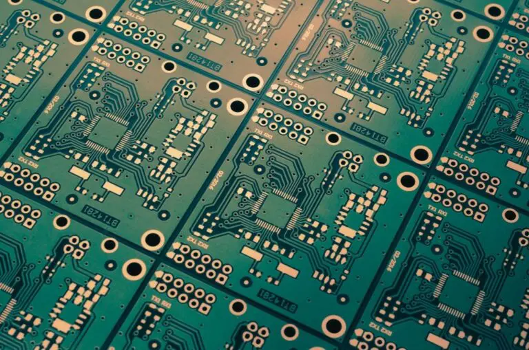 Close up photograph of computer chips